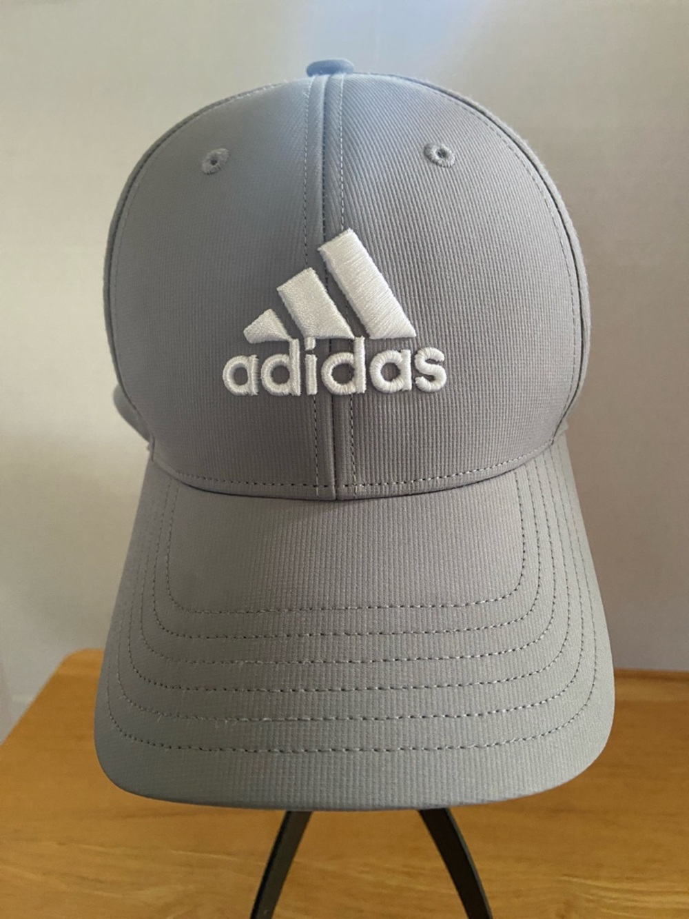 Adidas Light Gray Baseball Cap with White Logo